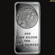 10oz Silver Buffalo bar